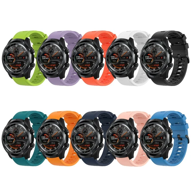 For Various TicWatch Strap Silicone Fitness Wrist Band Gym Watch Sports