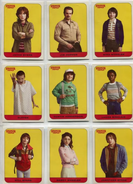 Stranger Things Season 1 Complete Character Chase Sticker Set #1-20