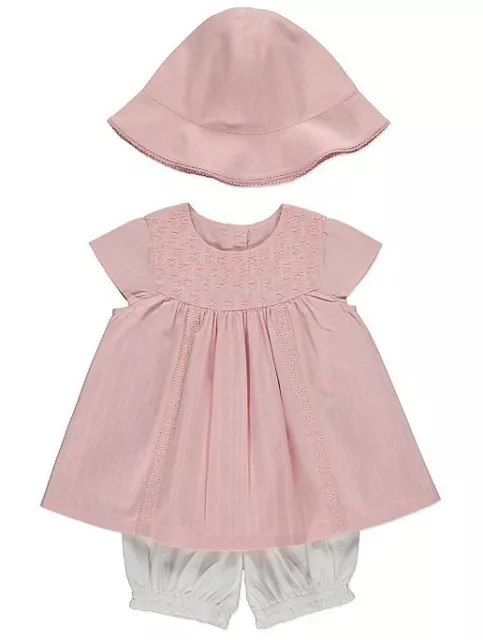 Pantaloncini e cappello bianchi per bambine bel vestito floreale rosa floreale