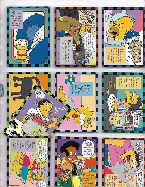 Simpson Rama Two SIMPSONS SERIES 2 / Series Ii Scratch & Sniff Smell -O-Rama Cards ...