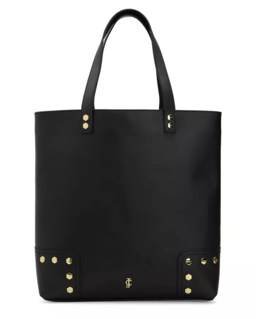 JUICY COUTURE LEATHER BRENTWOOD QUALITY BLACK TOTE. Retails $248 NWT