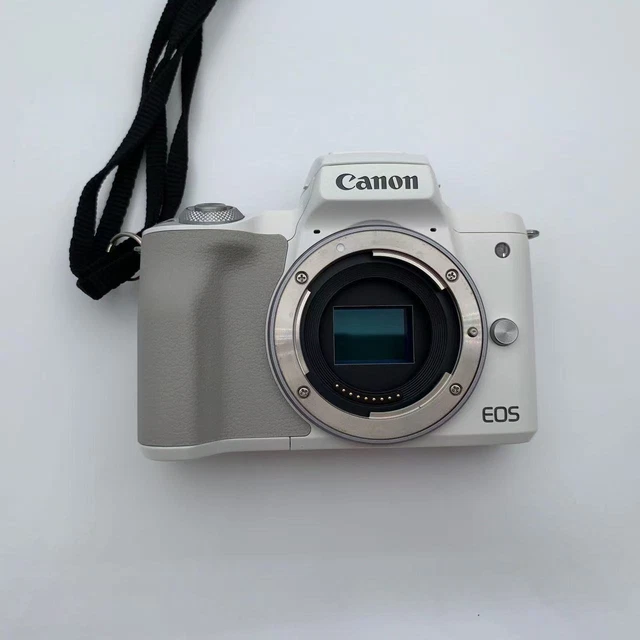 CANON EOS M50 Mark II Kiss M2 Mirrorless White Camera Body