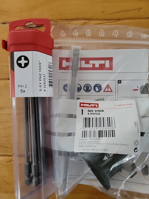 SD - DWA #2252536 & #2252537  Driver bit S-SY PH2 153/6" (5) for SD DWA