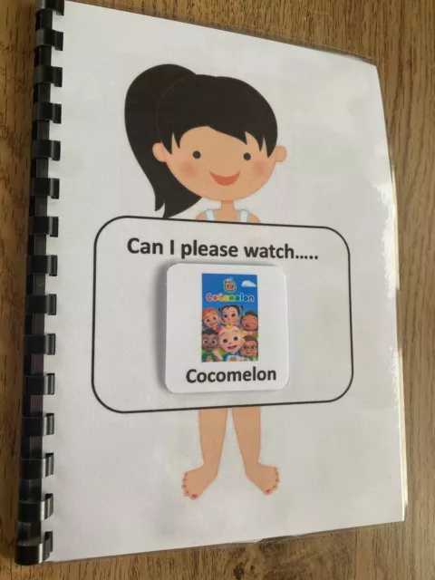 Can I Please Watch… Booklet With 24 Tv Shows Asd/autism/non Verbal/special Needs