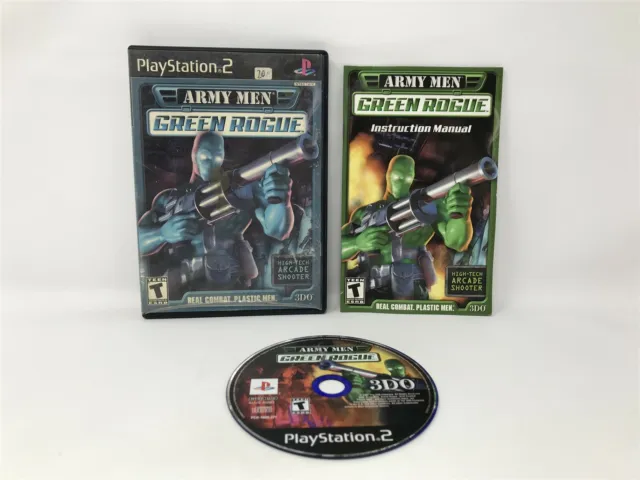 Army Men: Green Rogue - Sony Playstation 2 PS2 - Complete in box - Faded Cover