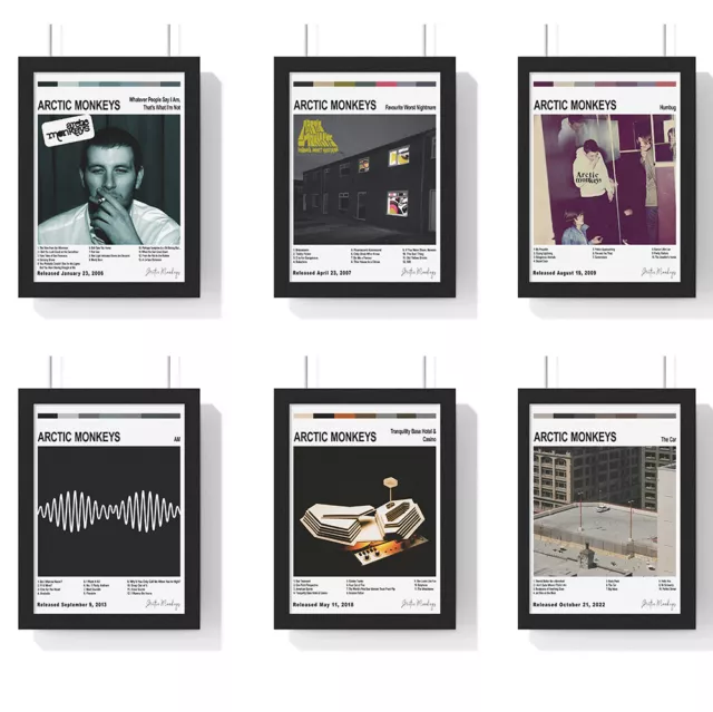 Arctic Monkeys Collection Album Cover Wall Poster | Vintage Poster | Minimalist 2