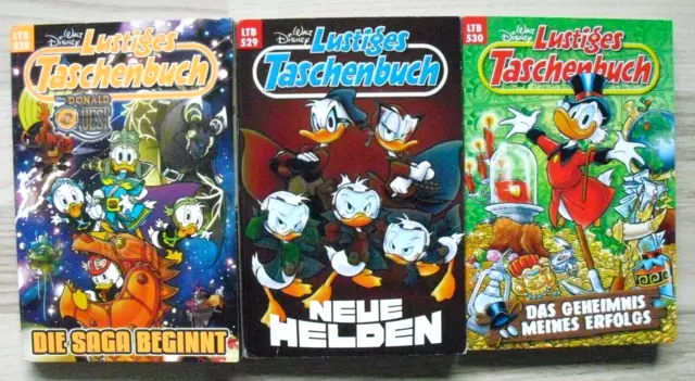 Kleine Walt Disney Lustige Taschenbücher Sammlung LTB 528, 529 + 530