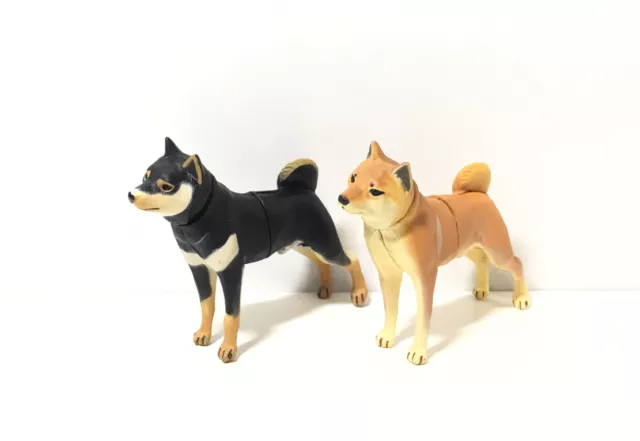 Kaiyodo Furuta Chocoq Choco Q Pet 1 Shiba Inu Dog Figure Set