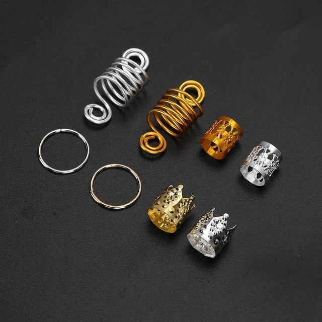 Lot De 24 Bijoux Pour Cheveux, Pour Dreadlocks, Accessoires De Cheveux