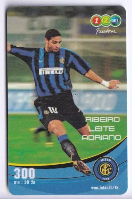 Asie Telecarte / Phonecard .. Thailande 300Bht Football Soccer Milano Italia +N°