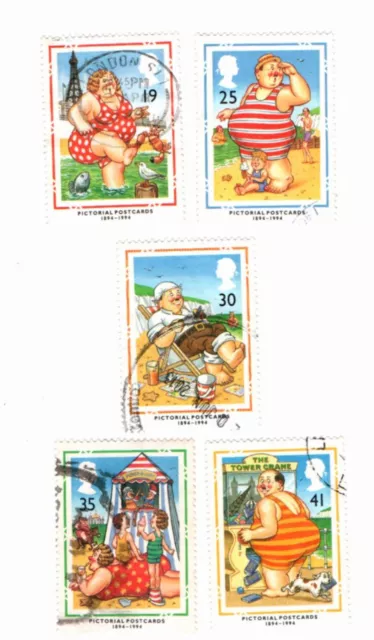 GB Stamps. SG1815-1819. 1994 Centenary of Picture Postcards My Ref 6814