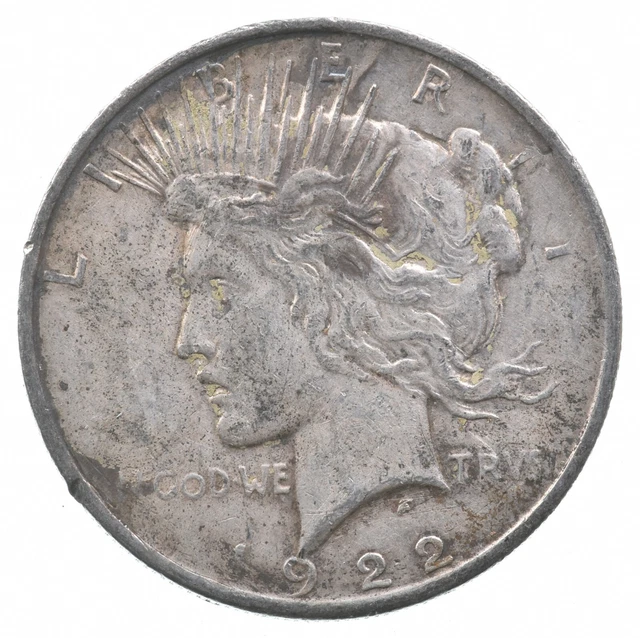 Better - 1922 Peace Silver Dollar - 90% US Coin *957