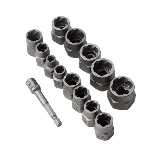 14 pz comodo kit strumenti rimozione dado bullone a percussione presa per ripara