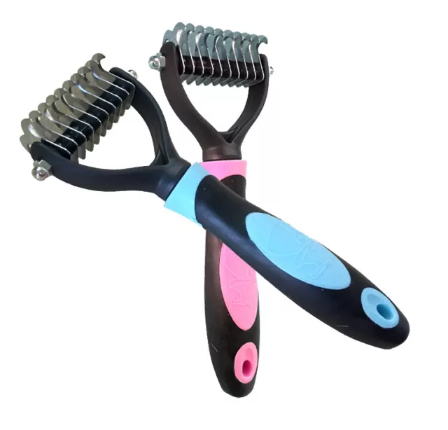 Pet Dog Cat Hair Fur Removal Trimmer Grooming Dematting Rake Comb Brush Tool