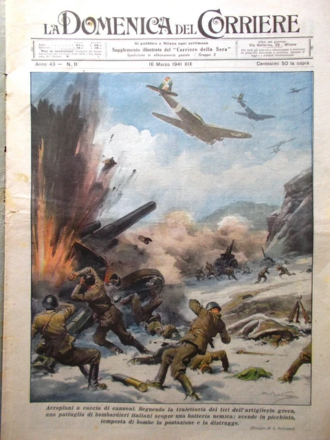 La Domenica del Corriere 1 Giugno 1941 WW2 Costumi di Croazia Fabbrica