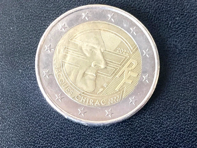 PIECE 2 EUROS JACQUES CHIRAC 2022 commémorative EUR 2,00 - PicClick FR