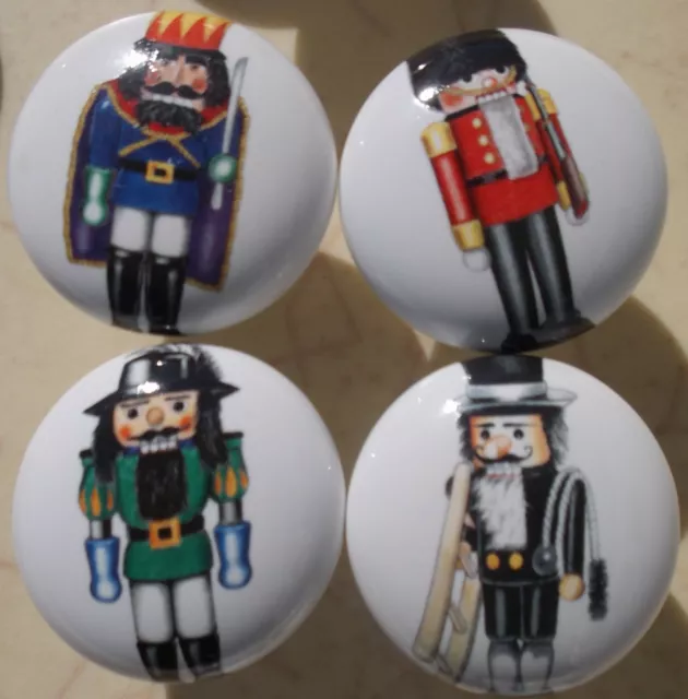 Ceramic Cabinet Knob 4 Nutcrackers Nutcracker Nut cracker Misc