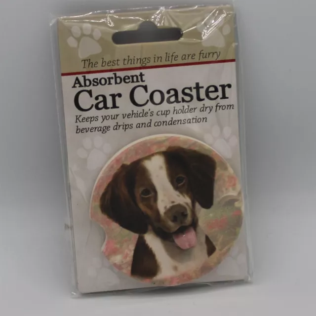 Super Absorbent Car Coaster - Dog - Brittany