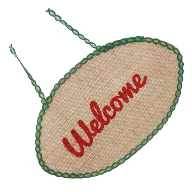 Cartel de puerta principal cartel de bienvenida de tela cartel de bienvenida guardar