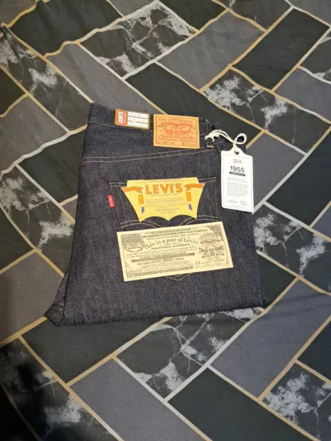 New LEVI'S VINTAGE JEANS MEN’S 1955 501 MADE IN USA  36W BY 34L