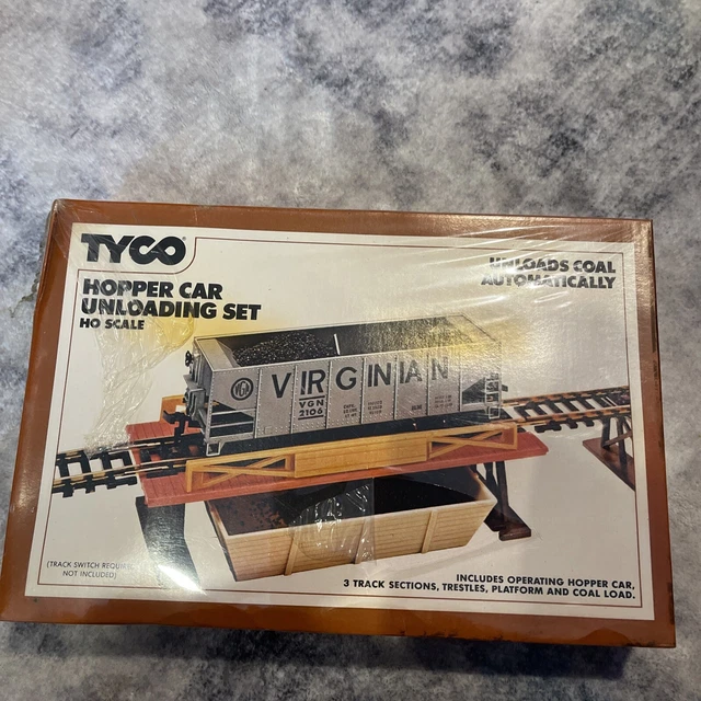 1977 TYCO HO Scale Hopper Car Unloading Set#862 Operates Automatically ...