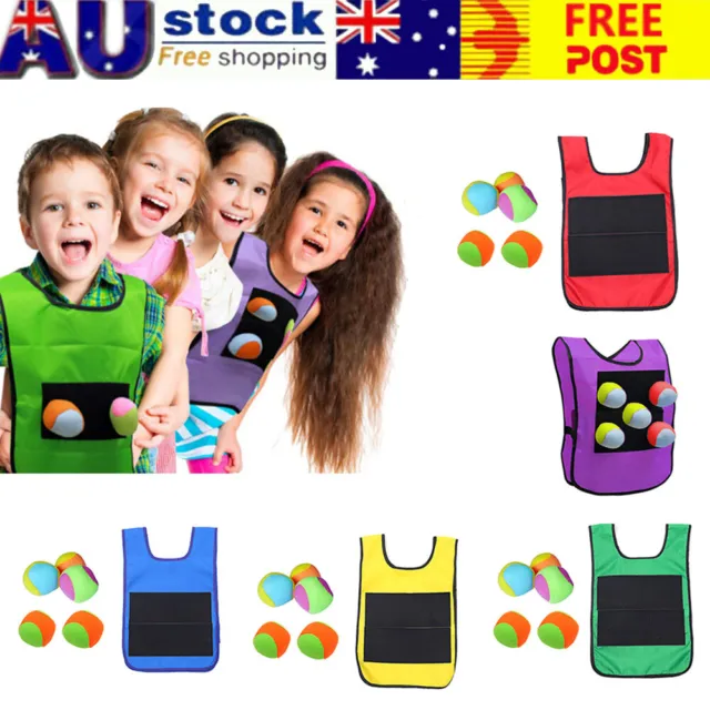 Parent-child Game Vest Sticky Ball Toy Kindergarten Interactive Gameplaying Prop