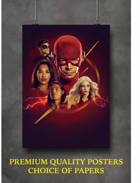 The Flash TV Show Cast Large Poster Art Print Gift A0 A1 A2 A3 Maxi