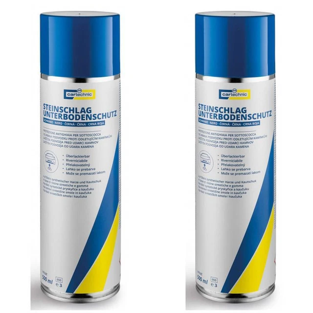 2 x Cartechnic Steinschlag Unterbodenschutz schwarz 500ml 40 27289 01325 1