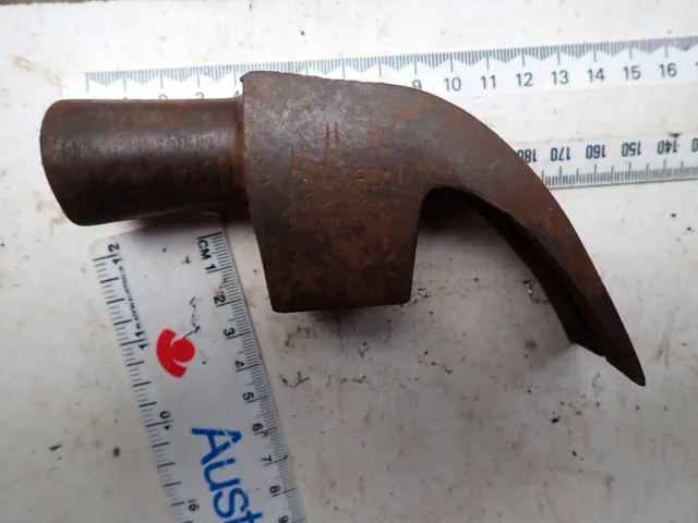 Vintage  ...... Ord Made In England Steel Hammer.no Handle. Lot Ch 38