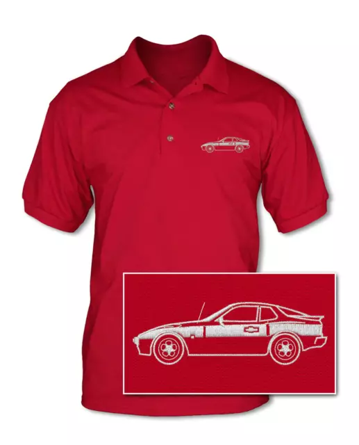 Porsche 944 Adult Pique Polo Shirt - 10 Colors - German Classic Car