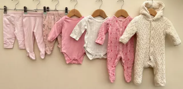 Baby Girls Bundle Of Clothing Age 0-3 Months Mothercare Disney Mini Club