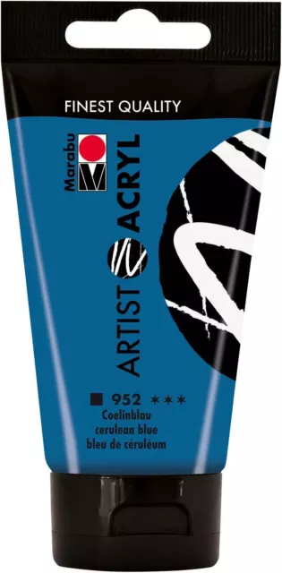 Marabu Artist Acryl coelinblau 75 ml, Künstlerqualität, Wasserbasis NEU