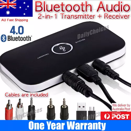 HIFI Wireless Bluetooth Audio Transmitter&Receiver 3.5MM RCA Music 2 in1 Adapter