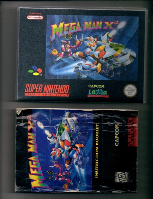 SUPER NINTENDO SNES MEGAMAN X2 , us version , manual COMPLET, working cartridge