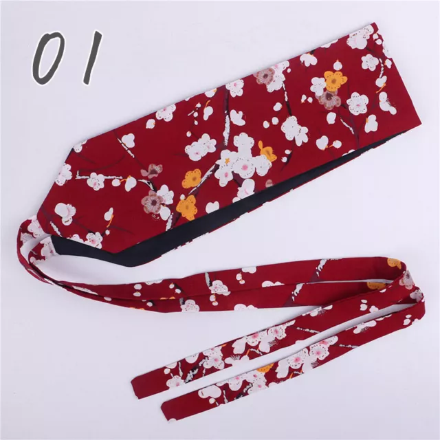 Women Japanese Style Floral Corset Belt Wide Waistband for Kimono Yukata Retro