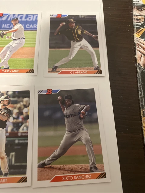 Lot Of 6 2020 Bowman Heritage Prospect Image Variation Cards Adell Bart Mize Etc 4