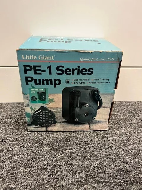 NEW LITTLE GIANT FRESH WATER ONLY PE-1 Series HOODED-INLET STYLE PUMP 170GPH