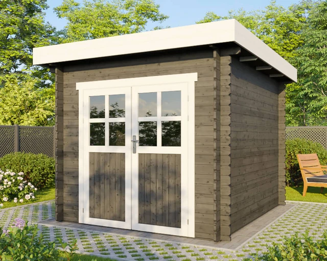 Bloc de cabane en rondins étoile - France