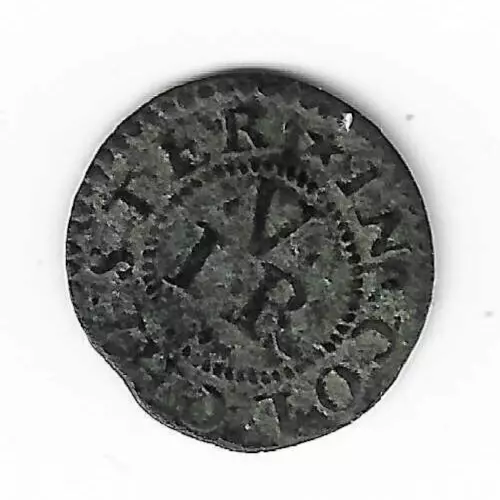 Undated 17th Century Token Jacob Voll Colchester Essex Farthing 1/4d Coin