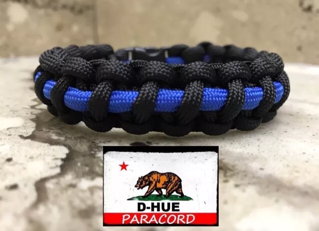 Thin Blue Line Paracord Bracelet