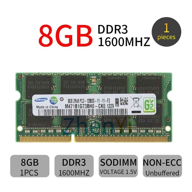 Samsung 8GB DDR3 1600MHz PC3-12800S 204Pin SODIMM Laptop Memory Notebook RAM BT