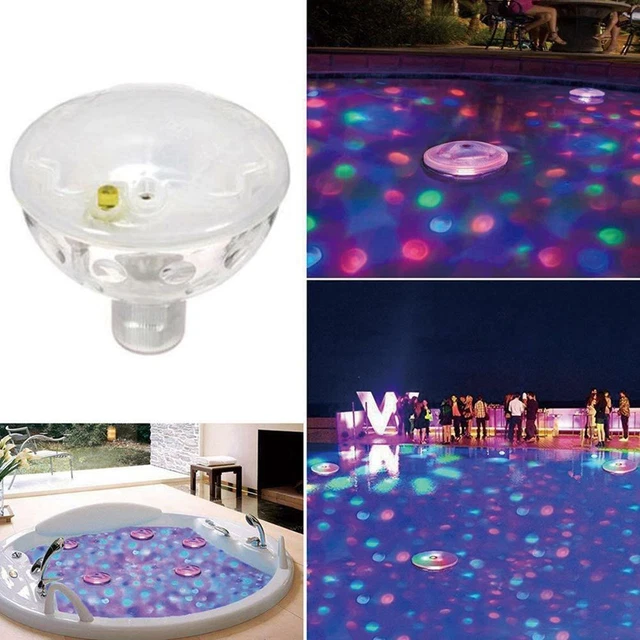 FLOATING UNDERWATER RGB LED Disco Light Glow Show Swimming Pool Tub Spa ...