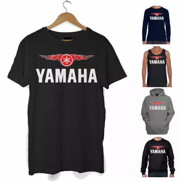 Yamaha Logo T Shirt - Racing Biker Motorbike Motorcycle Cafe Racer