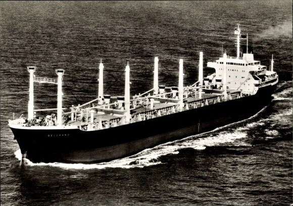 CARTOLINA NAVE DA carico Belgrano, AmburgoSud, HSDG, 1967 3900319