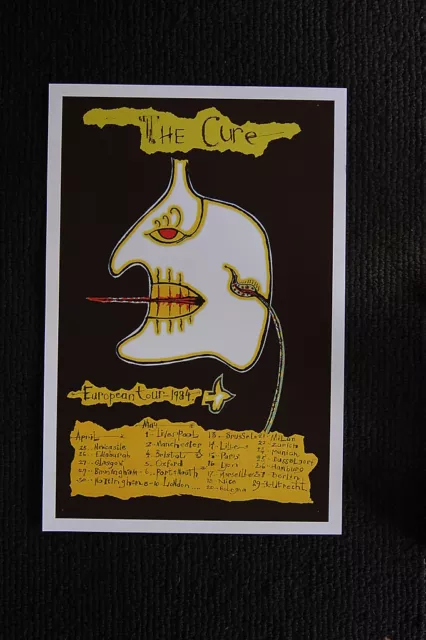 The Cure 1984 European Tour Poster-- The Cure 1984 European Tour Poster--