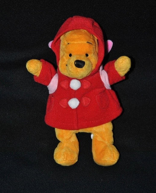Peluche Doudou Winnie Jaune Disneyland DISNEY Rouge Sac Dos Porcinet 20 Cm TTBE