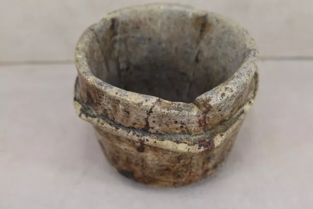 Antique Islamic Saudi Yemeni Cooking Pot/Cup Stone Jewish