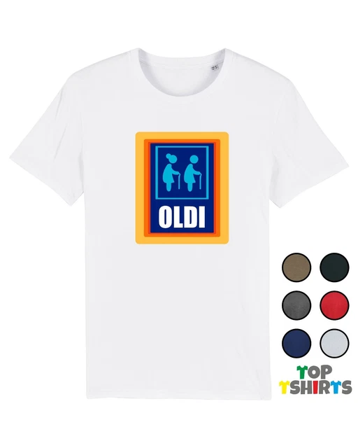 OLDI T-Shirt - Funny Novelty Aldi Supermarket OLD Men's Hilarious Tee Top Dads