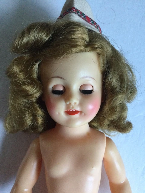Vintage Ideal Shirley Temple 15” Doll Wee Willie Winkie Tagged Dress W/Pin 1950s 9