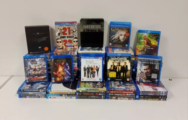 100 x Bluray Joblot - Thor Hunger Games Star Wars Ant-Man Ted Harry Potter    23